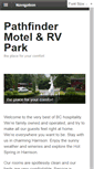 Mobile Screenshot of pathfindermotel.ca